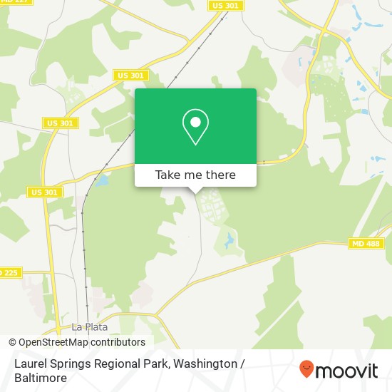 Laurel Springs Regional Park map