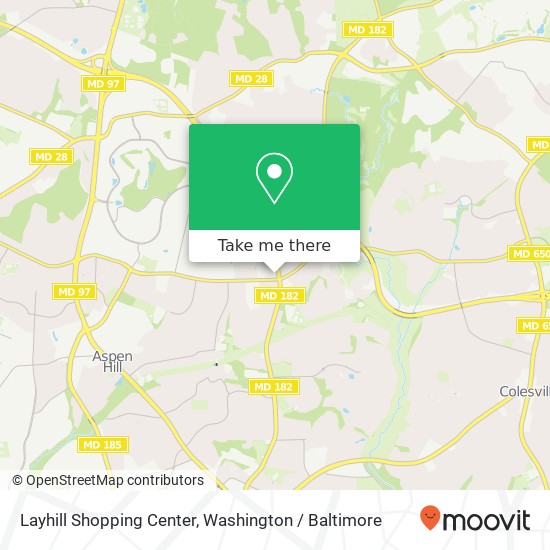 Mapa de Layhill Shopping Center
