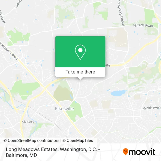 Long Meadows Estates map