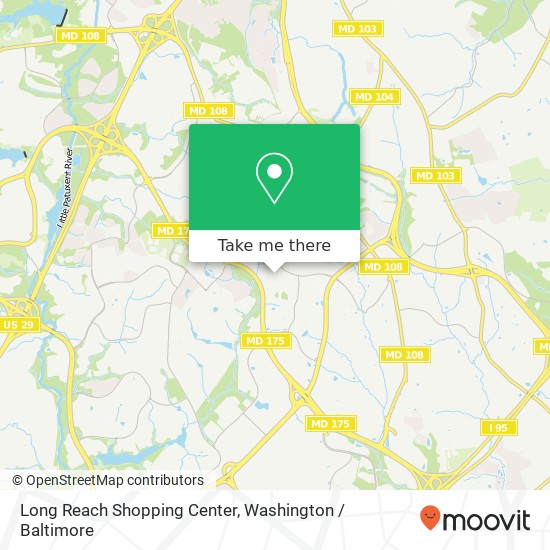 Mapa de Long Reach Shopping Center