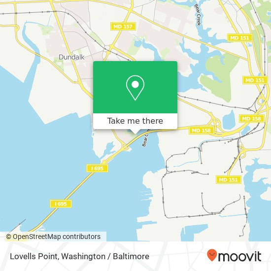 Mapa de Lovells Point