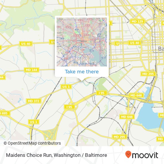 Maidens Choice Run map