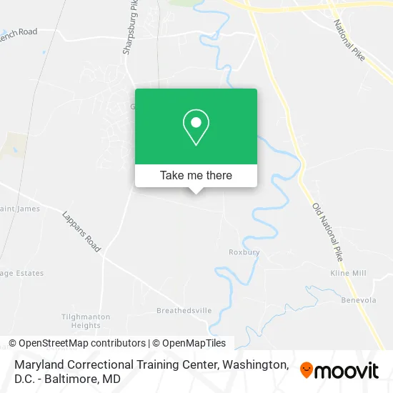Maryland Correctional Training Center map