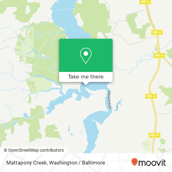 Mattapony Creek map