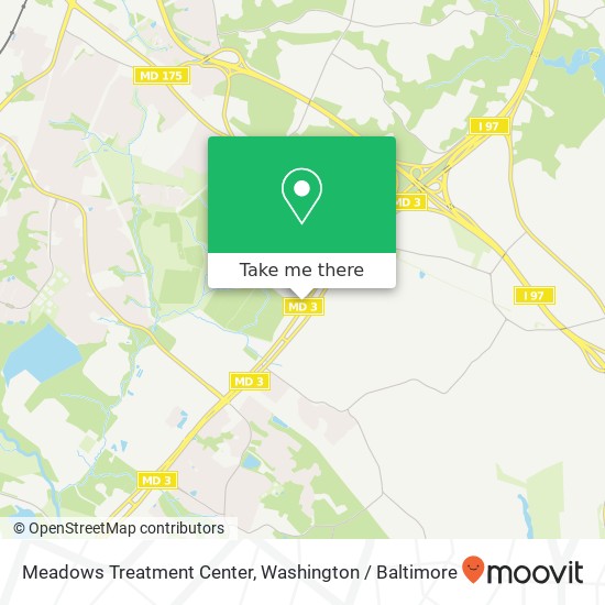 Mapa de Meadows Treatment Center