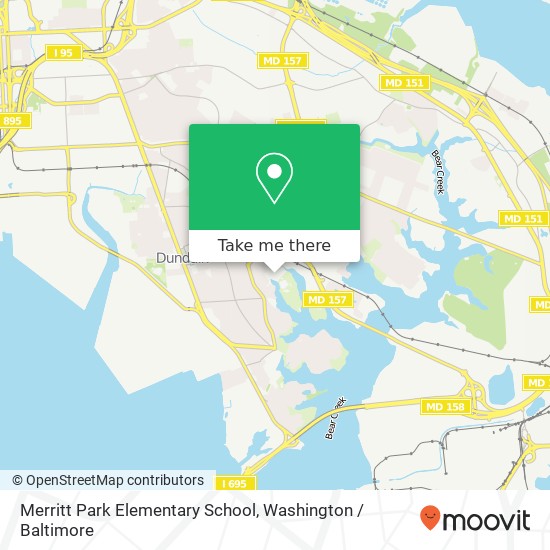 Merritt Park Elementary School map