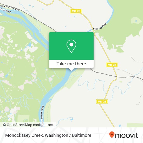 Monockasey Creek map