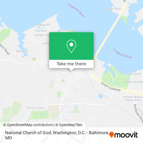 National Church of God map