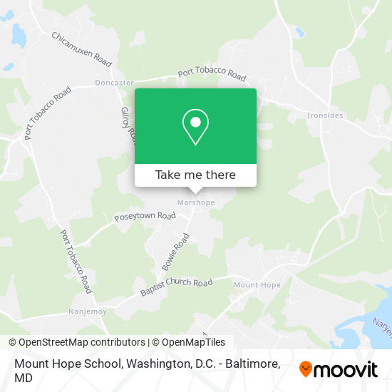 Mapa de Mount Hope School