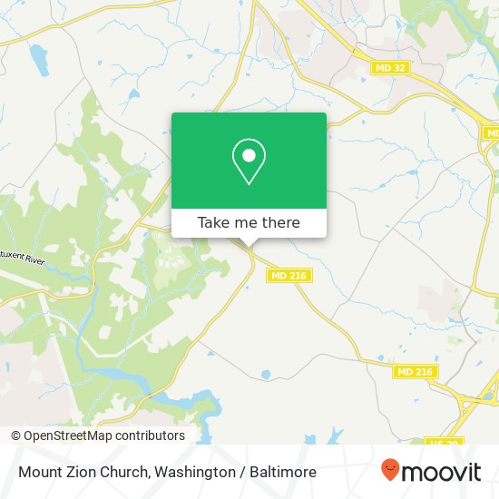 Mount Zion Church map