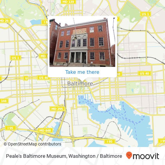 Mapa de Peale's Baltimore Museum