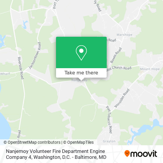 Mapa de Nanjemoy Volunteer Fire Department Engine Company 4