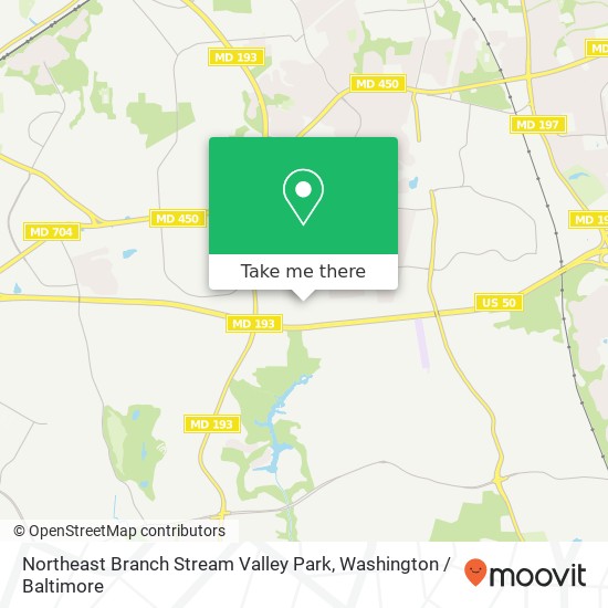 Mapa de Northeast Branch Stream Valley Park