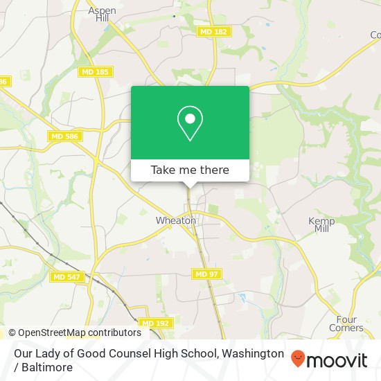 Mapa de Our Lady of Good Counsel High School