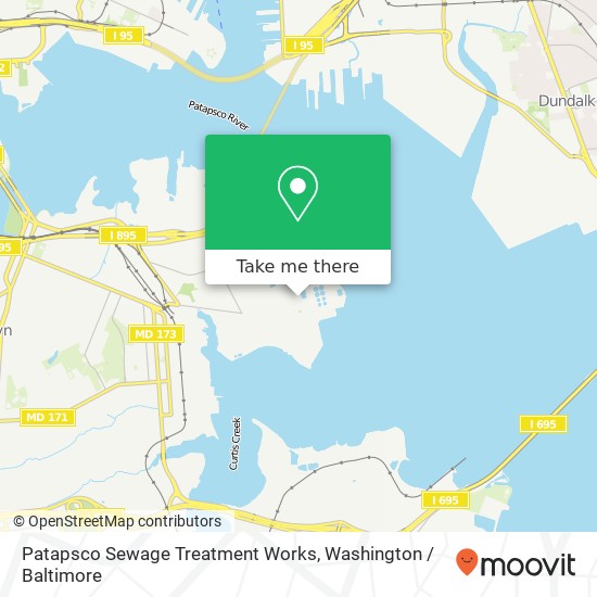 Mapa de Patapsco Sewage Treatment Works
