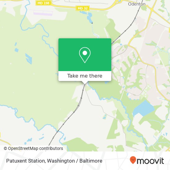 Patuxent Station map