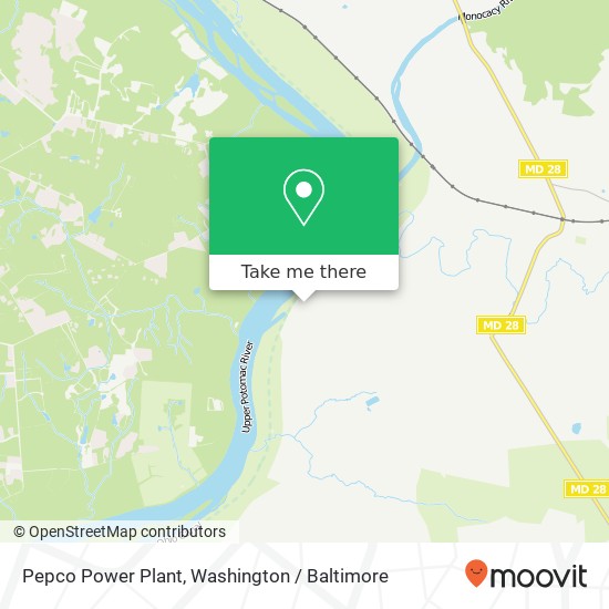 Mapa de Pepco Power Plant