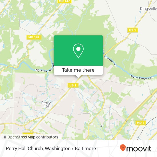 Mapa de Perry Hall Church