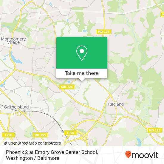 Phoenix 2 at Emory Grove Center School map