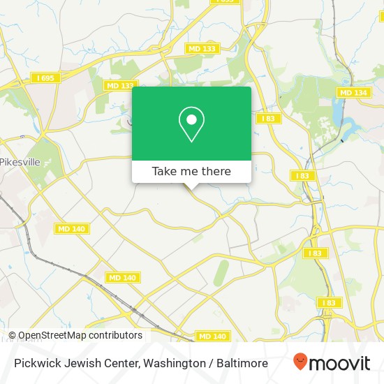Pickwick Jewish Center map
