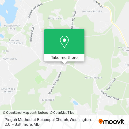 Pisgah Methodist Episcopal Church map