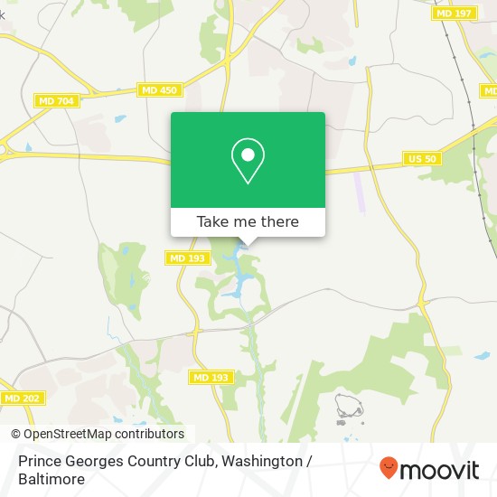 Prince Georges Country Club map