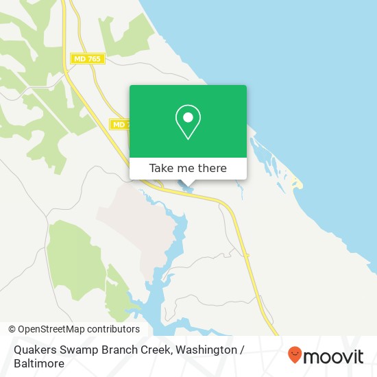 Mapa de Quakers Swamp Branch Creek