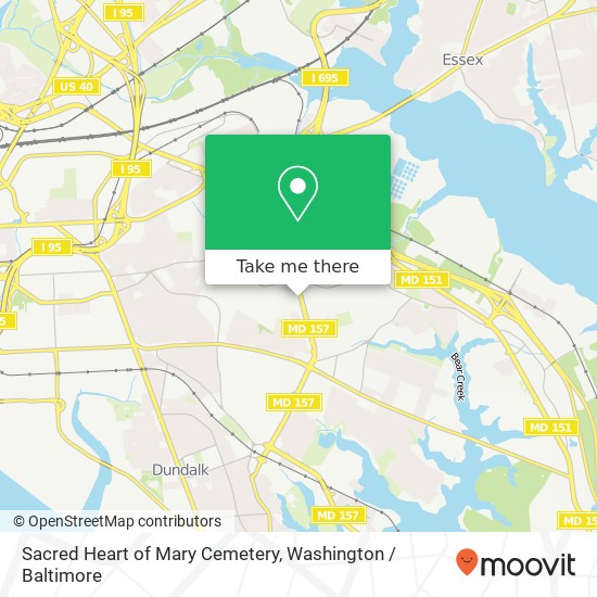 Sacred Heart of Mary Cemetery map