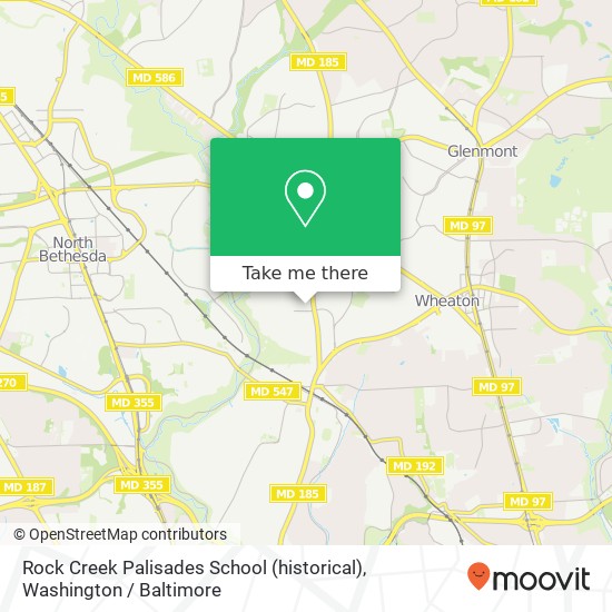 Mapa de Rock Creek Palisades School (historical)