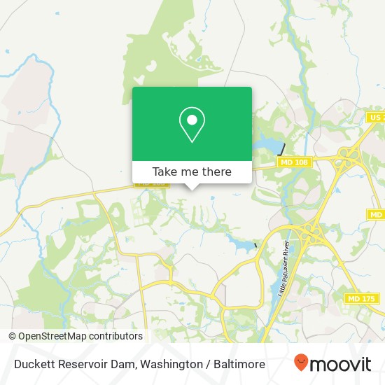 Mapa de Duckett Reservoir Dam