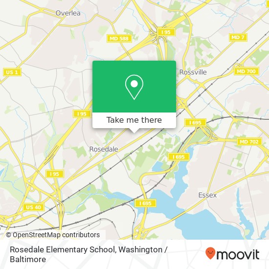 Rosedale Elementary School map