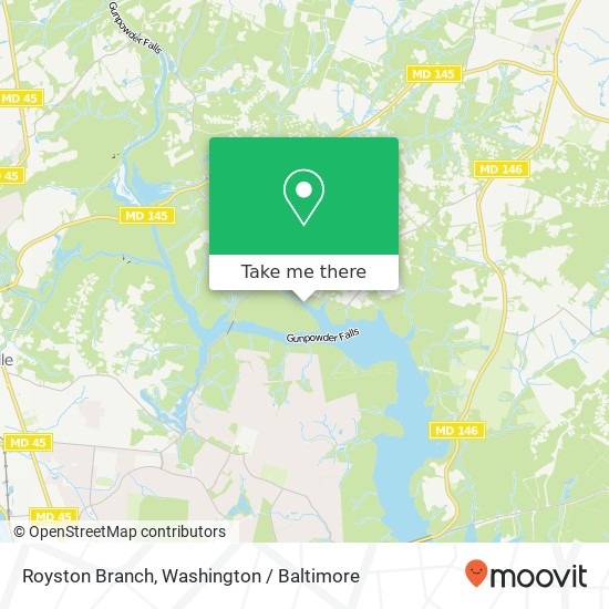 Mapa de Royston Branch