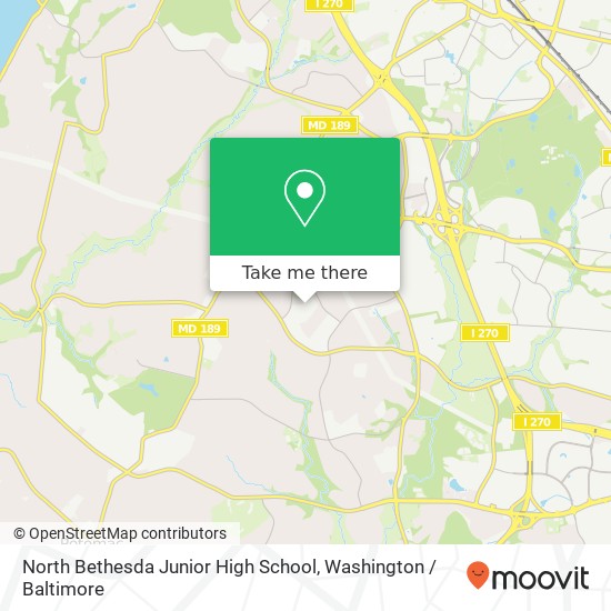 North Bethesda Junior High School map