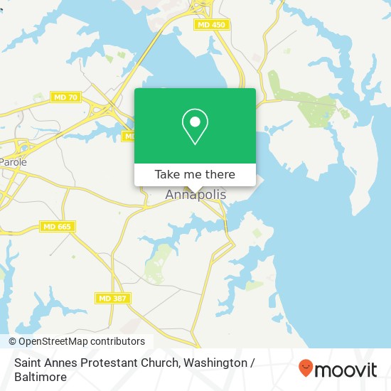 Saint Annes Protestant Church map