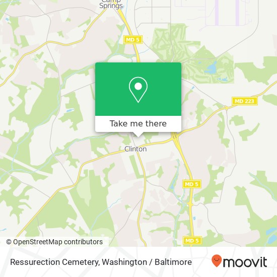Ressurection Cemetery map