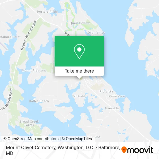Mount Olivet Cemetery map