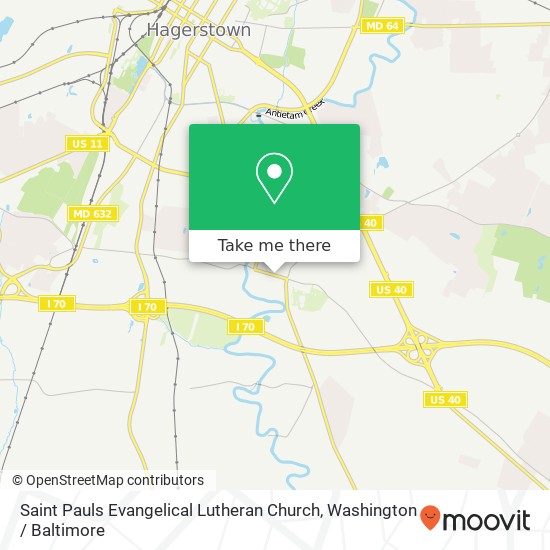 Saint Pauls Evangelical Lutheran Church map