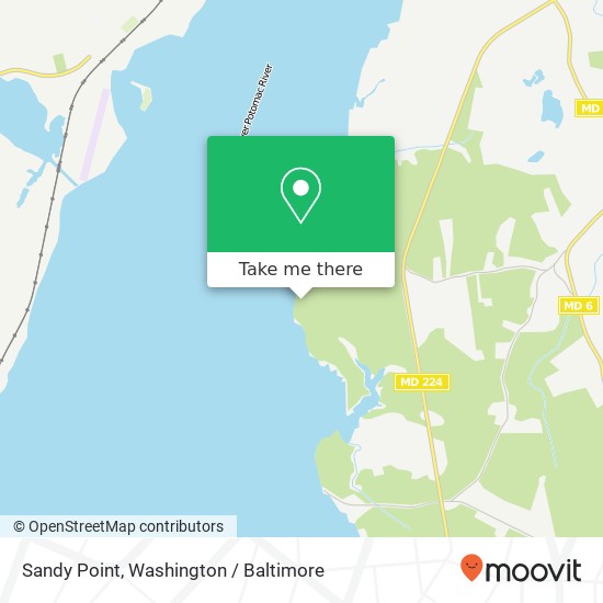 Mapa de Sandy Point