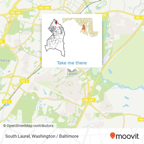 Mapa de South Laurel