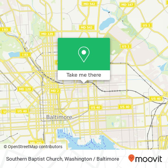 Mapa de Southern Baptist Church