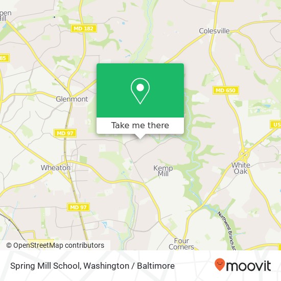 Mapa de Spring Mill School