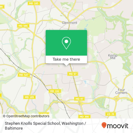 Mapa de Stephen Knolls Special School