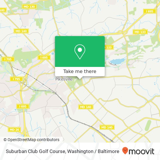 Suburban Club Golf Course map