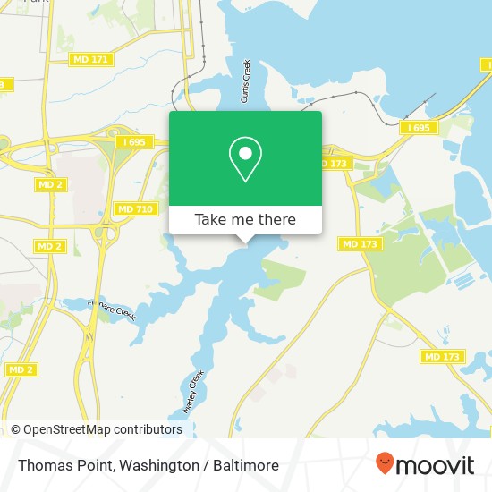 Mapa de Thomas Point