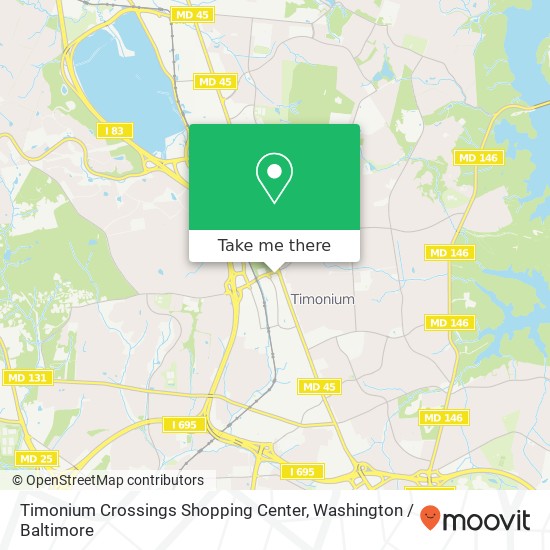 Mapa de Timonium Crossings Shopping Center