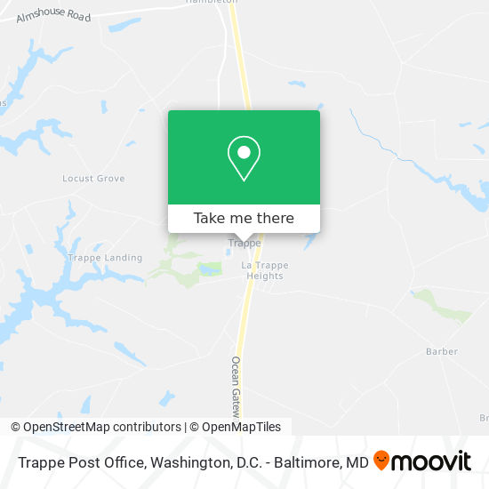 Trappe Post Office map