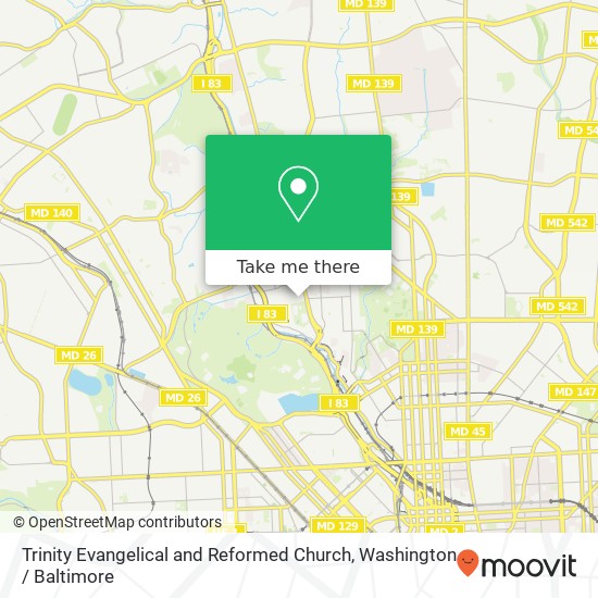 Mapa de Trinity Evangelical and Reformed Church
