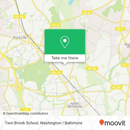 Twin Brook School map