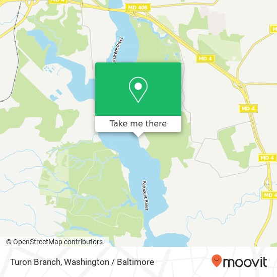 Mapa de Turon Branch