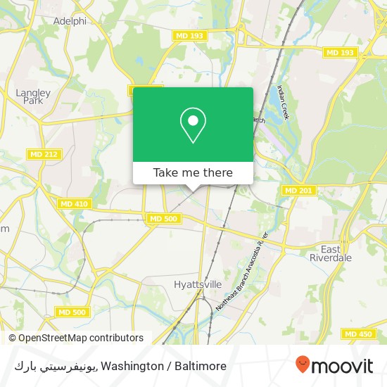 يونيفرسيتي بارك map